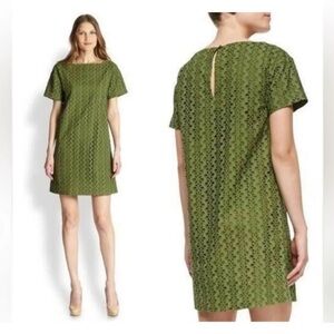 Kate Spade Size 6 Green Dress Casual Dress Sheath Shift Boho Preppy